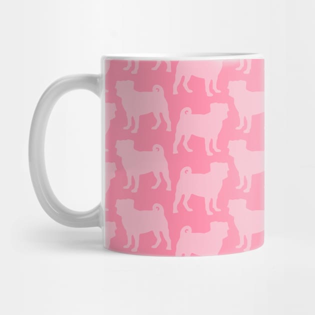 Pink Pug Pattern by XOOXOO